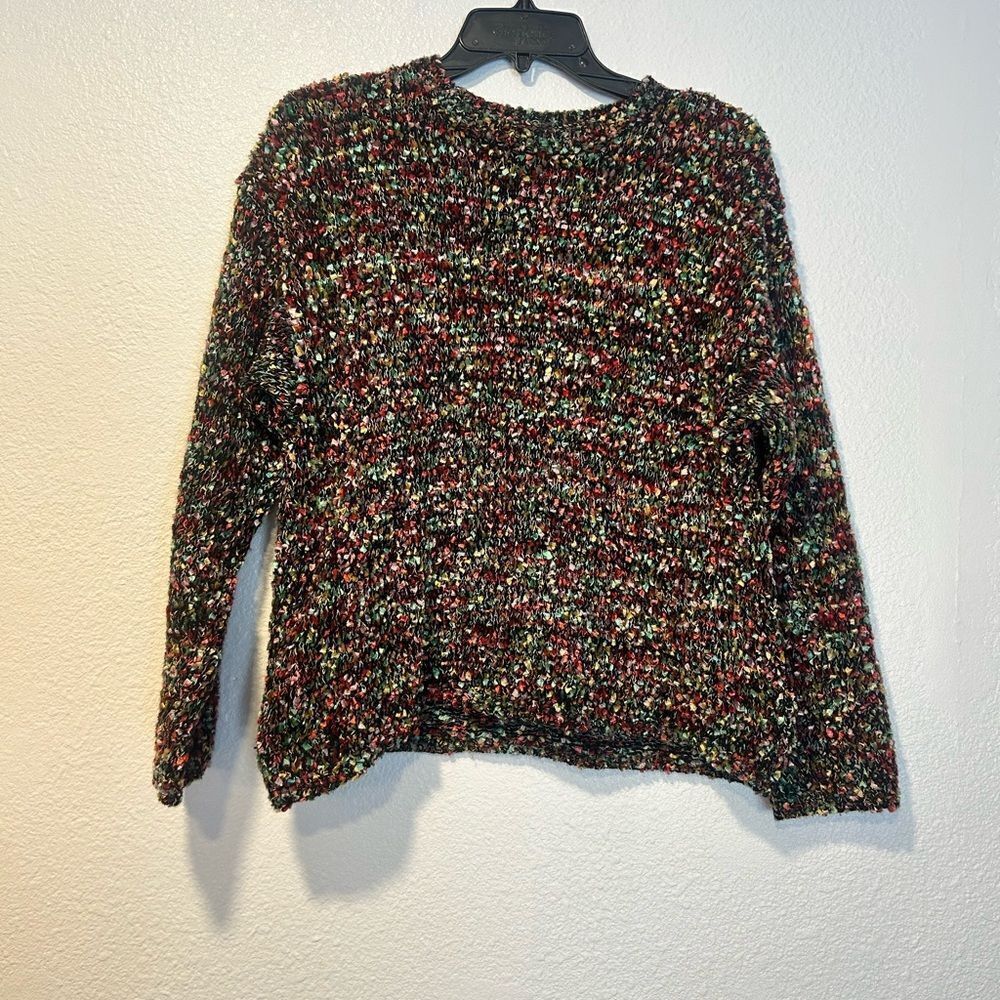 Wool blend multi colored sweater